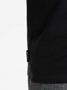 Ombre Clothing Tricou basic negru cu decolteu în V pentru bărbați Ombre Clothing