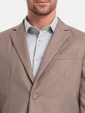 Ombre Clothing Blazer bărbătesc bej Ombre Clothing