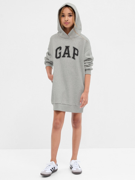GAP Rochie tip hanorac cu logo pentru copii GAP