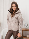Edoti Jachetă de iarnă matlasată pentru femei Edoti argintie