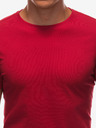 Edoti Tricou de bază roșu pentru bărbați Edoti