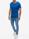 Edoti Tricou de bază albastru pentru bărbați Edoti