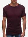 Edoti Tricou basic burgundy pentru bărbați Edoti