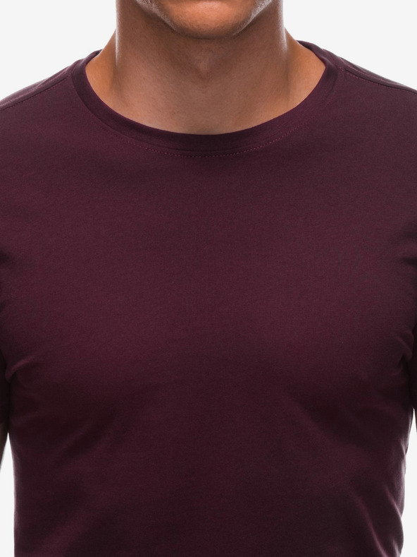 Edoti Tricou basic burgundy pentru bărbați Edoti