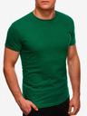 Edoti Tricou de bază verde pentru bărbați Edoti