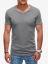Edoti Tricou basic gri închis pentru bărbați Edoti