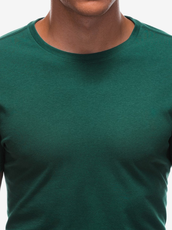 Edoti Tricou de bază verde pentru bărbați Edoti