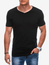 Edoti Tricou de bază negru pentru bărbați Edoti
