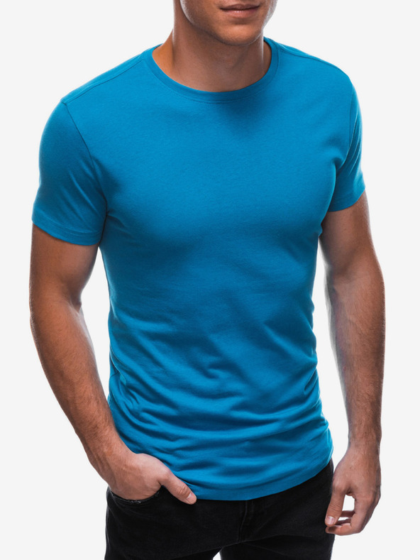 Edoti Tricou de bază albastru deschis pentru bărbați Edoti