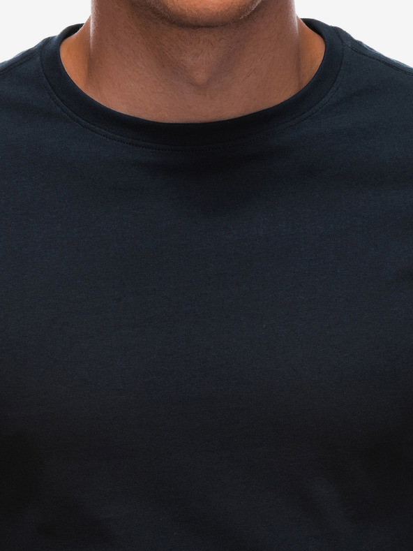 Edoti Tricou basic albastru închis pentru bărbați Edoti