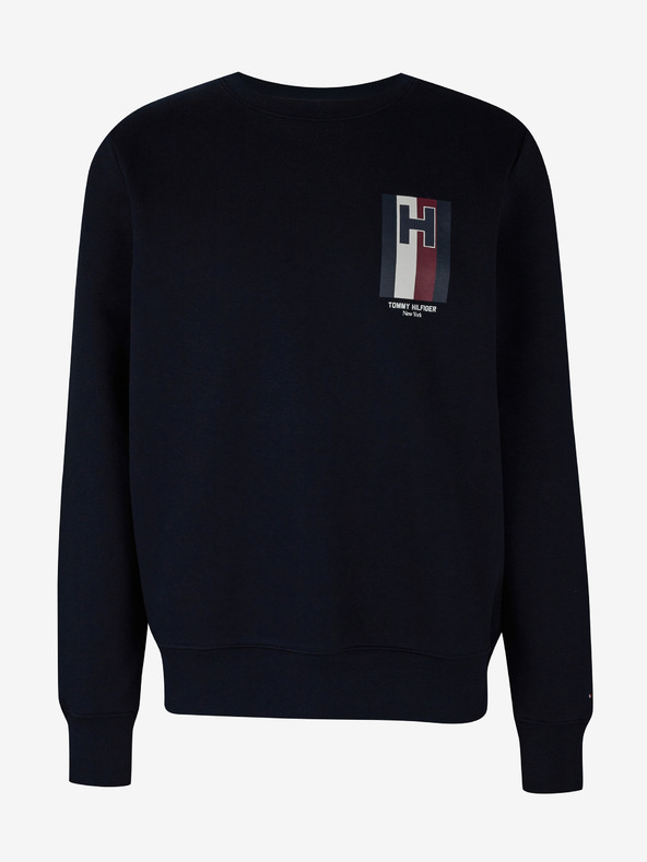 Tommy Hilfiger Emblem Crewneck Hanorac Albastru