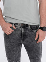 Ombre Clothing Blugi slim fit gri pentru bărbați Ombre Clothing