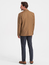 Ombre Clothing Jachetă pentru bărbați Light Brown Ombre Clothing