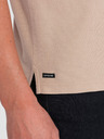 Ombre Clothing Tricou polo bej pentru bărbați Ombre Clothing