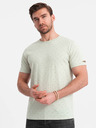 Ombre Clothing Tricou cu model pentru bărbați verde deschis Îmbrăcăminte Ombre