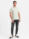 Ombre Clothing Tricou cu model pentru bărbați verde deschis Îmbrăcăminte Ombre