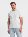 Ombre Clothing Gri deschis bărbați modelat T-shirt Ombre Clothing