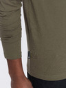 Ombre Clothing Tricou basic kaki pentru bărbați Ombre Clothing