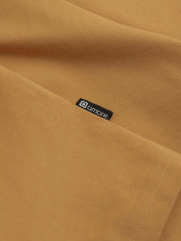 Ombre Clothing Cămașă de bază pentru bărbați muștar Ombre Clothing