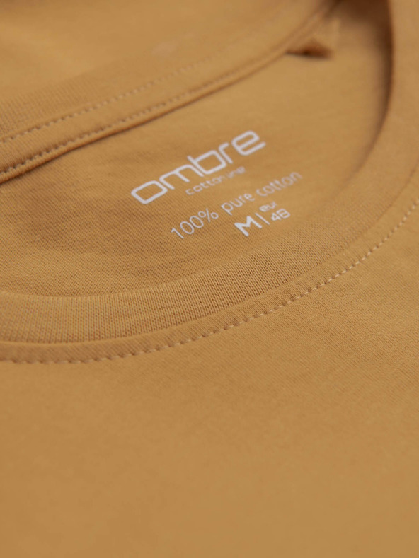 Ombre Clothing Cămașă de bază pentru bărbați muștar Ombre Clothing