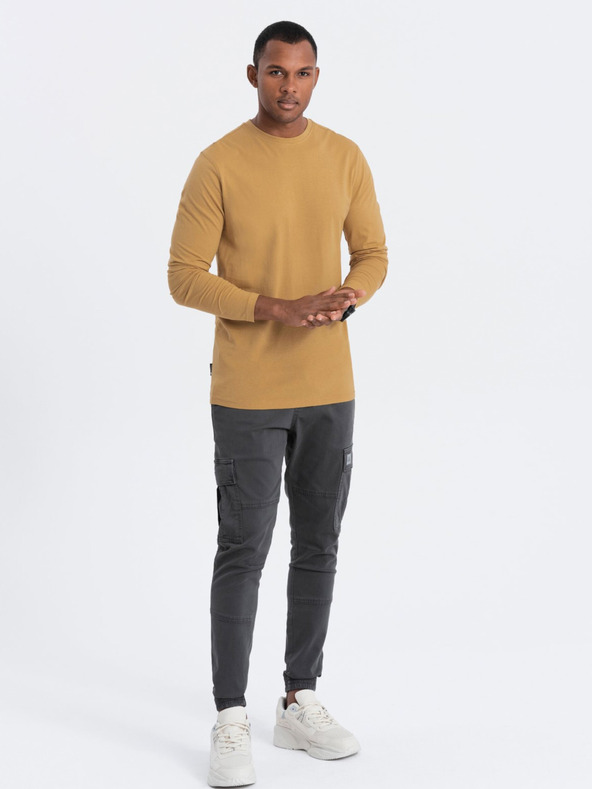 Ombre Clothing Cămașă de bază pentru bărbați muștar Ombre Clothing