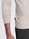 Ombre Clothing Tricou de bază bej pentru bărbați Ombre Clothing