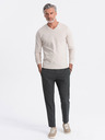 Ombre Clothing Tricou de bază bej pentru bărbați Ombre Clothing