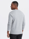 Ombre Clothing Tricou basic gri deschis pentru bărbați Ombre Clothing