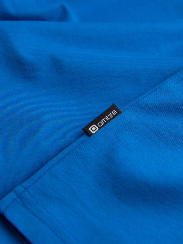 Ombre Clothing Cămașă de bază albastră pentru bărbați Ombre Clothing