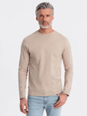 Ombre Clothing Tricou de bază bej pentru bărbați Ombre Clothing