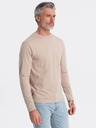 Ombre Clothing Tricou de bază bej pentru bărbați Ombre Clothing