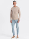 Ombre Clothing Tricou de bază bej pentru bărbați Ombre Clothing