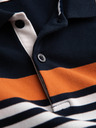 Ombre Clothing Tricou polo albastru închis pentru bărbați Ombre Clothing