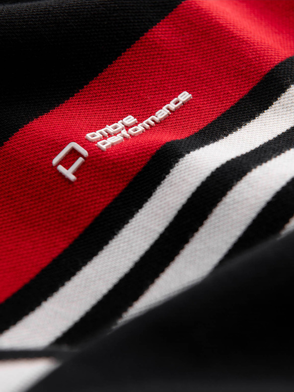 Ombre Clothing Tricou polo negru pentru bărbați Ombre Clothing