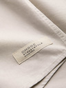 Ombre Clothing Bluză cu mânecă scurtă crem pentru bărbați - Ombre Clothing