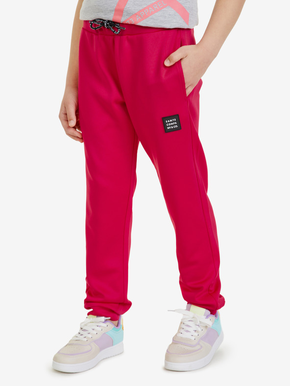 Sam 73 Pantaloni de trening pentru fete roz închis SAM 73 Saniyah