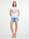 Guess Triangle Flowers Tricou