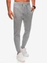 Edoti Pantaloni de trening basic pentru bărbați, gri Edoti