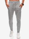 Edoti Pantaloni de trening basic pentru bărbați, gri Edoti