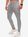 Edoti Pantaloni de trening basic pentru bărbați, gri Edoti