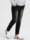 Ombre Clothing Blugi negri pentru bărbați Ombre Clothing