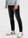 Ombre Clothing Blugi negri pentru bărbați Ombre Clothing