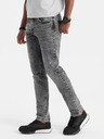 Ombre Clothing Blugi slim fit gri pentru bărbați Ombre Clothing