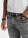 Ombre Clothing Blugi slim fit gri pentru bărbați Ombre Clothing