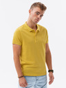 Ombre Clothing Tricou polo galben pentru bărbați Ombre Clothing