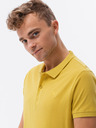 Ombre Clothing Tricou polo galben pentru bărbați Ombre Clothing