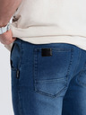 Ombre Clothing Blugi slim fit albastru închis pentru bărbați Ombre Clothing