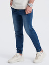 Ombre Clothing Blugi slim fit albastru închis pentru bărbați Ombre Clothing