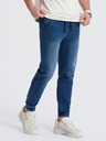 Ombre Clothing Blugi slim fit albastru închis pentru bărbați Ombre Clothing