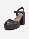 Orsay Sandale negre cu toc pentru femei ORSAY
